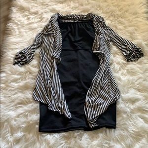 Black and white cardigan